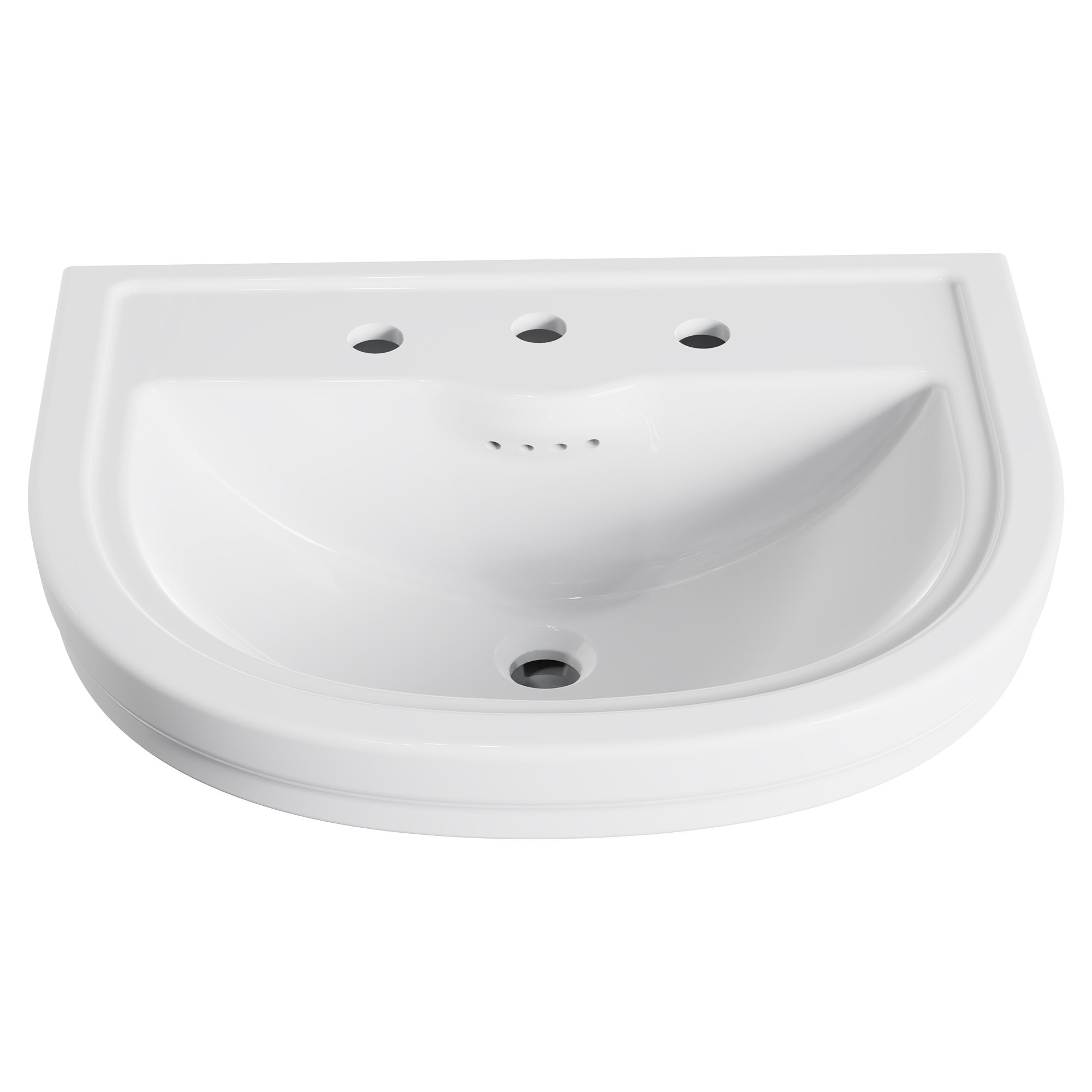 24 in. Console Bathroom Sink, 3 Hole
